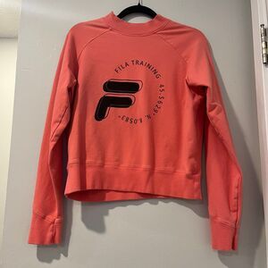 FILA Pink Long Sleeve Athletic Sweatshirt size Large